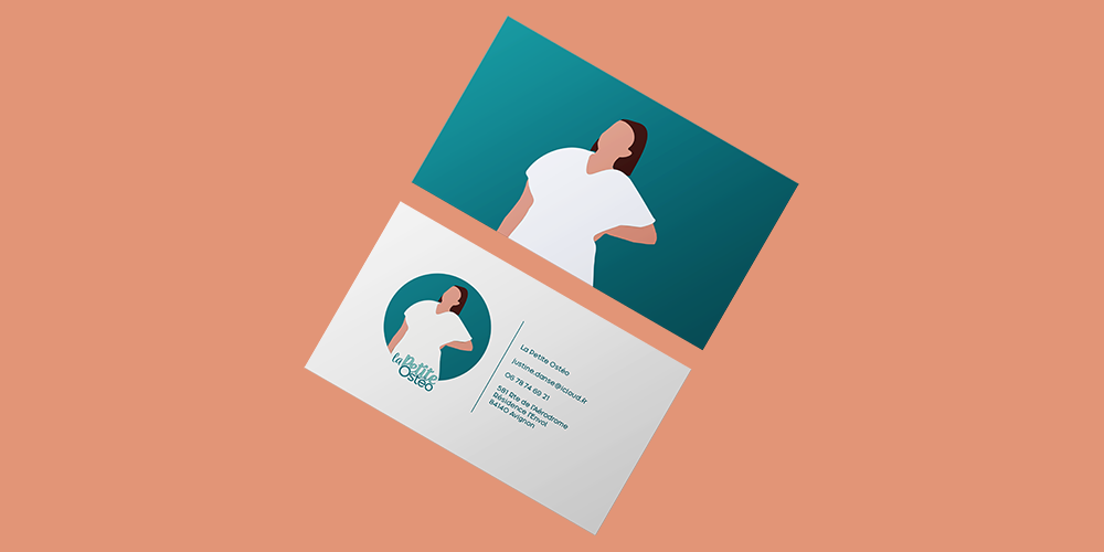 Cartes de visite pour La Petite Ostéo