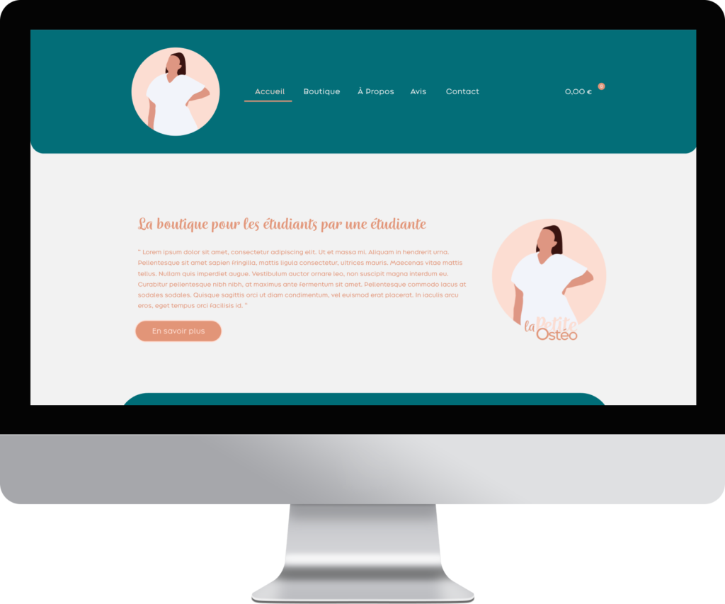 Site web pour La Petite Ostéo